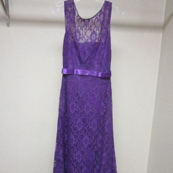 Allure bridesmaid formal prom dress NWT eggplant